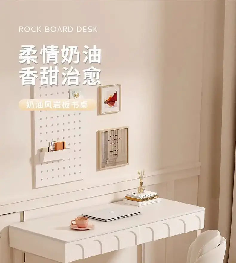 Cream Rock Board Desk