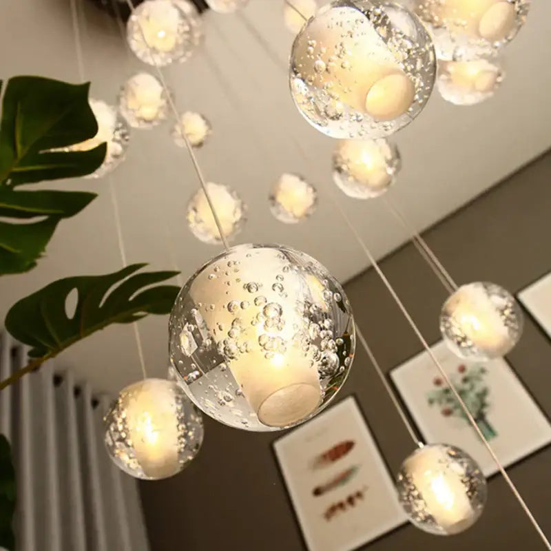 Crystal Ball Chandelier Pendant