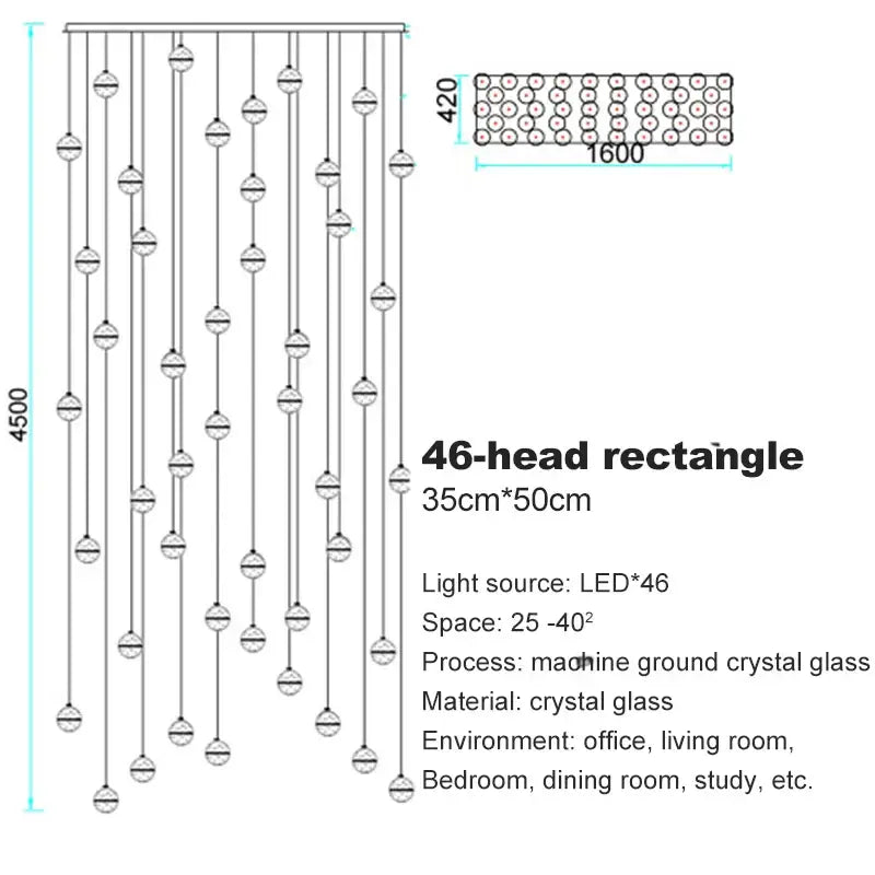 Crystal Ball Chandelier Pendant