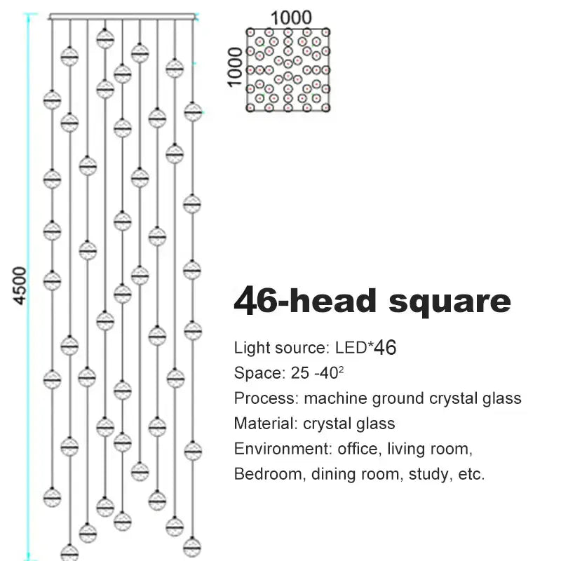 Crystal Ball Chandelier Pendant