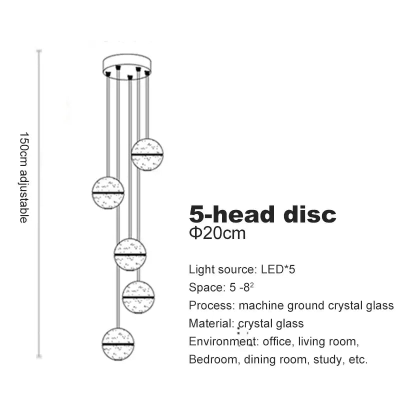 Crystal Ball Chandelier Pendant