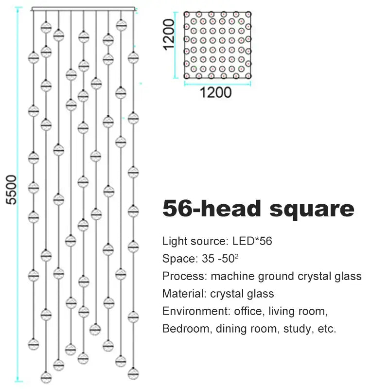 Crystal Ball Chandelier Pendant