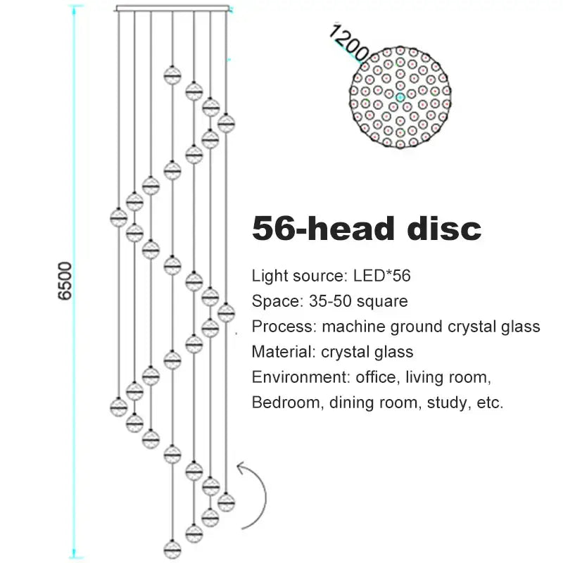 Crystal Ball Chandelier Pendant