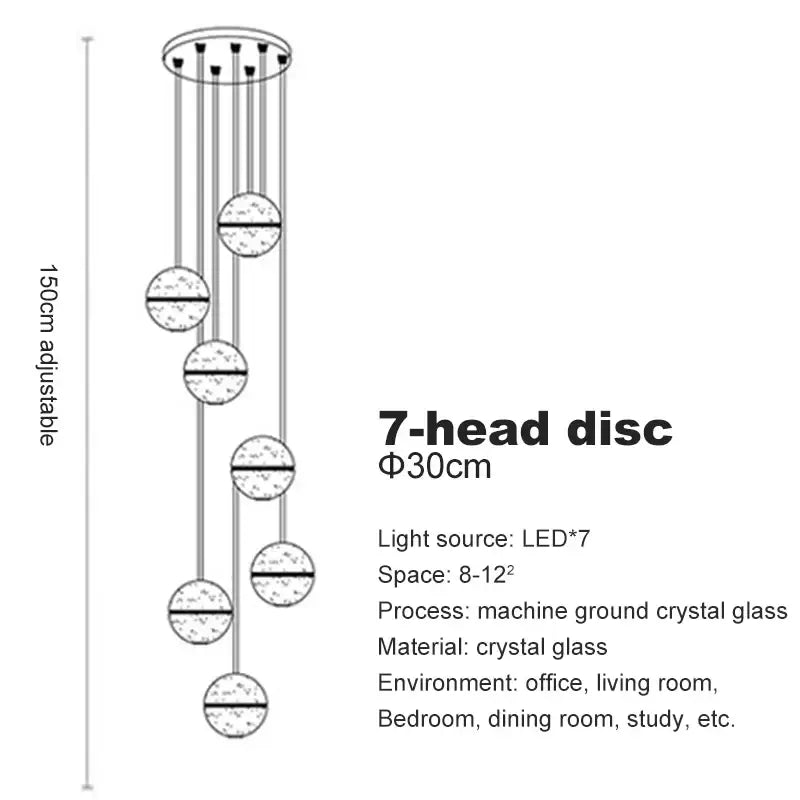 Crystal Ball Chandelier Pendant