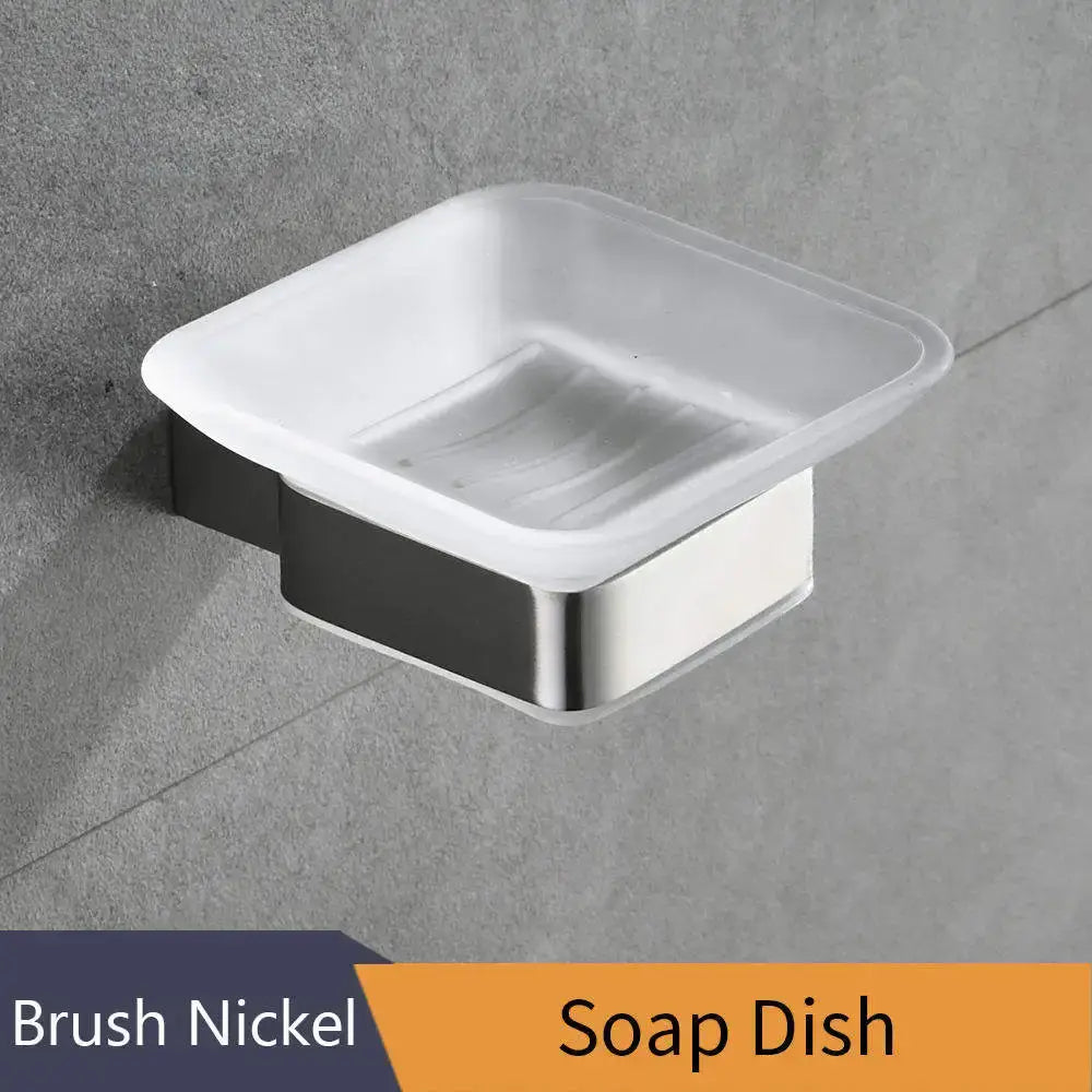 Black Glass Wall Soap Holder