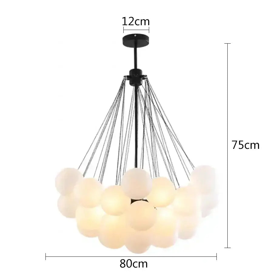 Frosted Glass Cloud Pendants