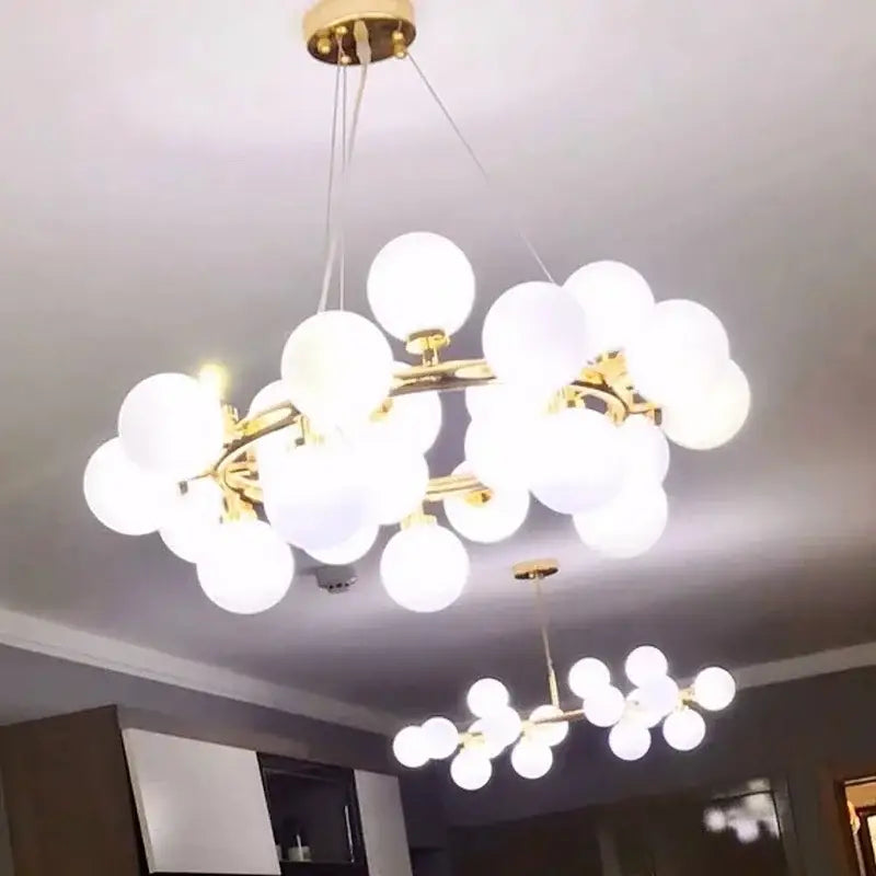 Frosted Glass LED Chandelier