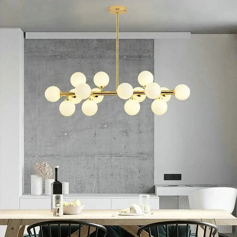 Frosted Glass LED Chandelier