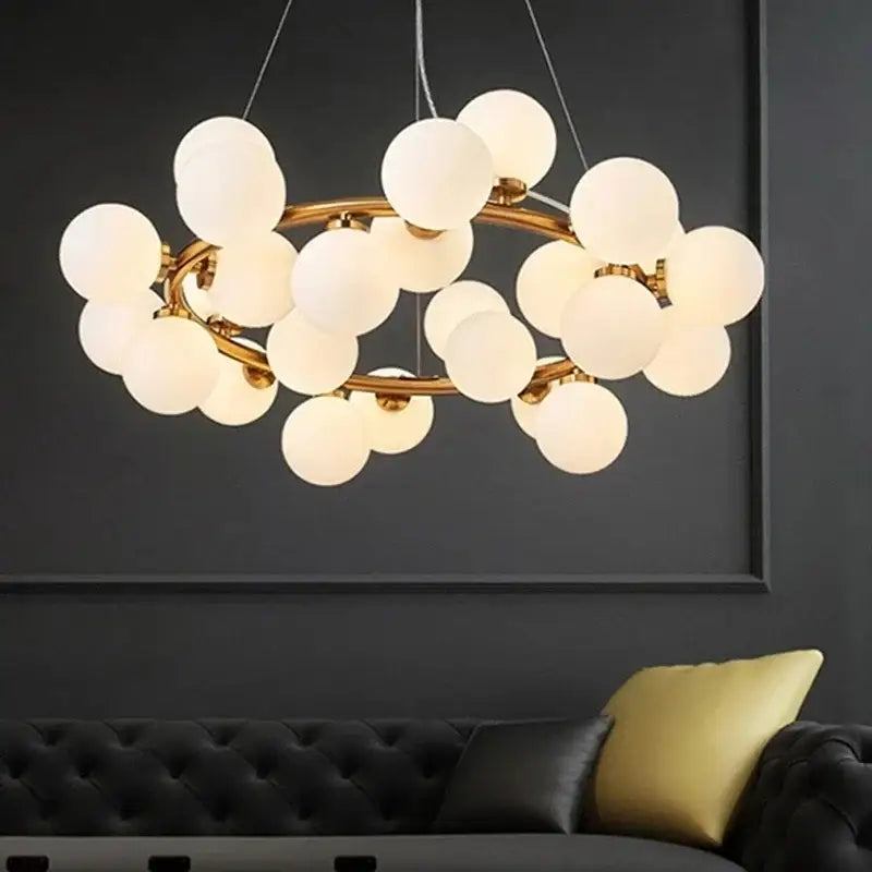 Frosted Glass LED Chandelier