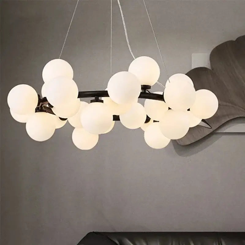 Frosted Glass LED Chandelier