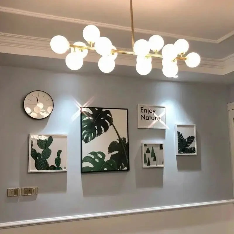 Frosted Glass LED Chandelier