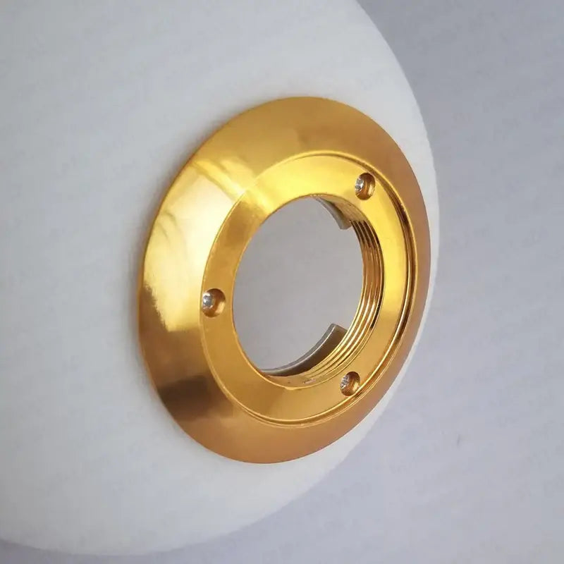 Gold Frosted Glass 25cm Pendant