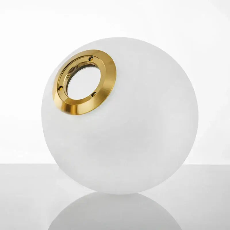 Gold Frosted Glass 25cm Pendant