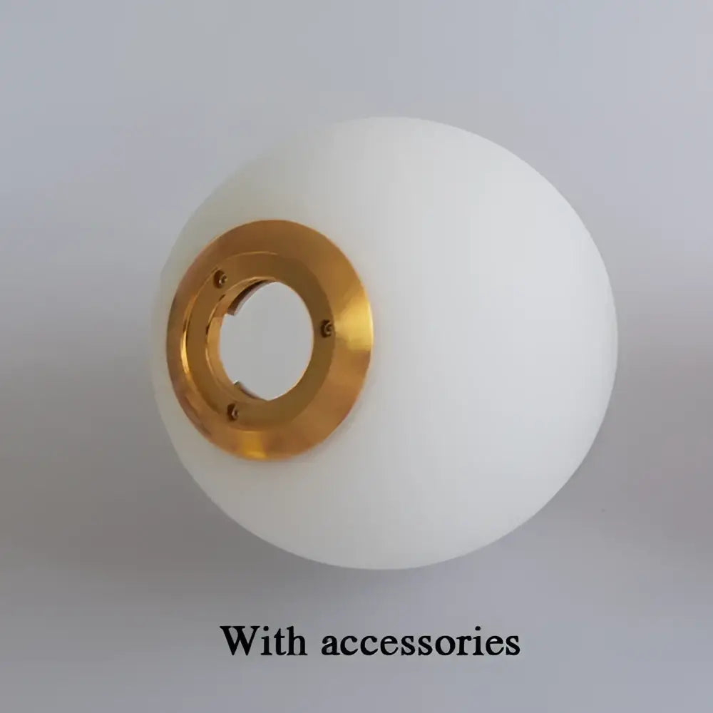 Gold Frosted Glass 25cm Pendant