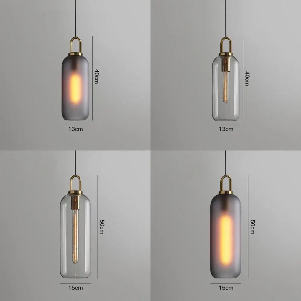 Gray Glass Ball Pendant Light for Restaurant or Bar