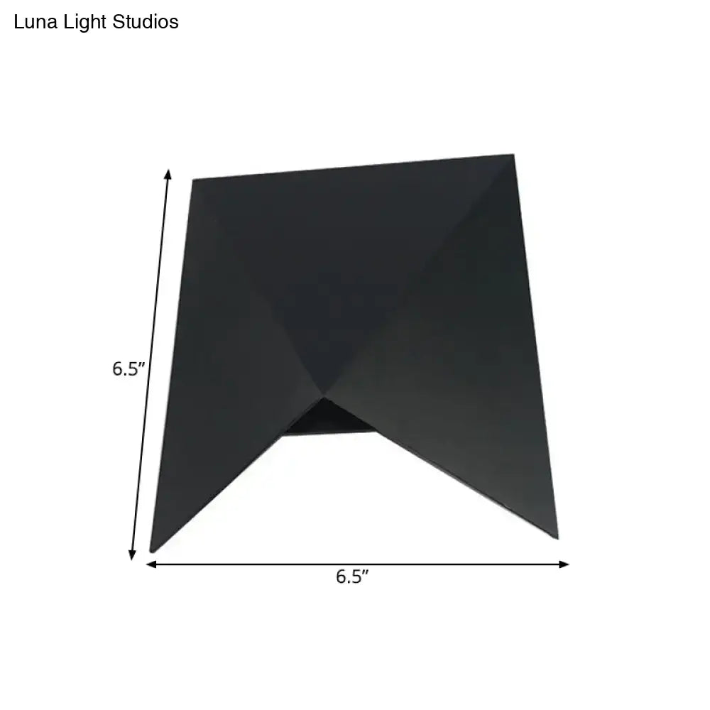 Black Geometric Compact Wall Sconce