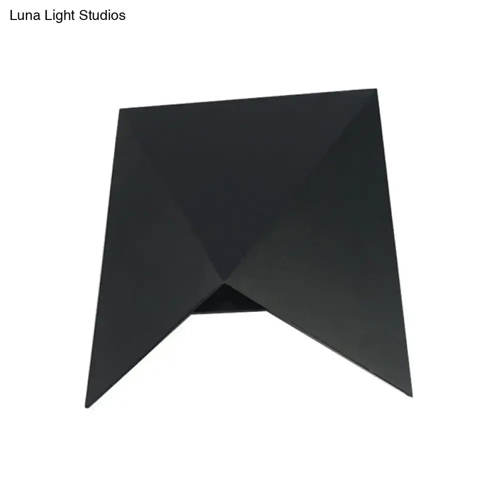 Black Geometric Compact Wall Sconce