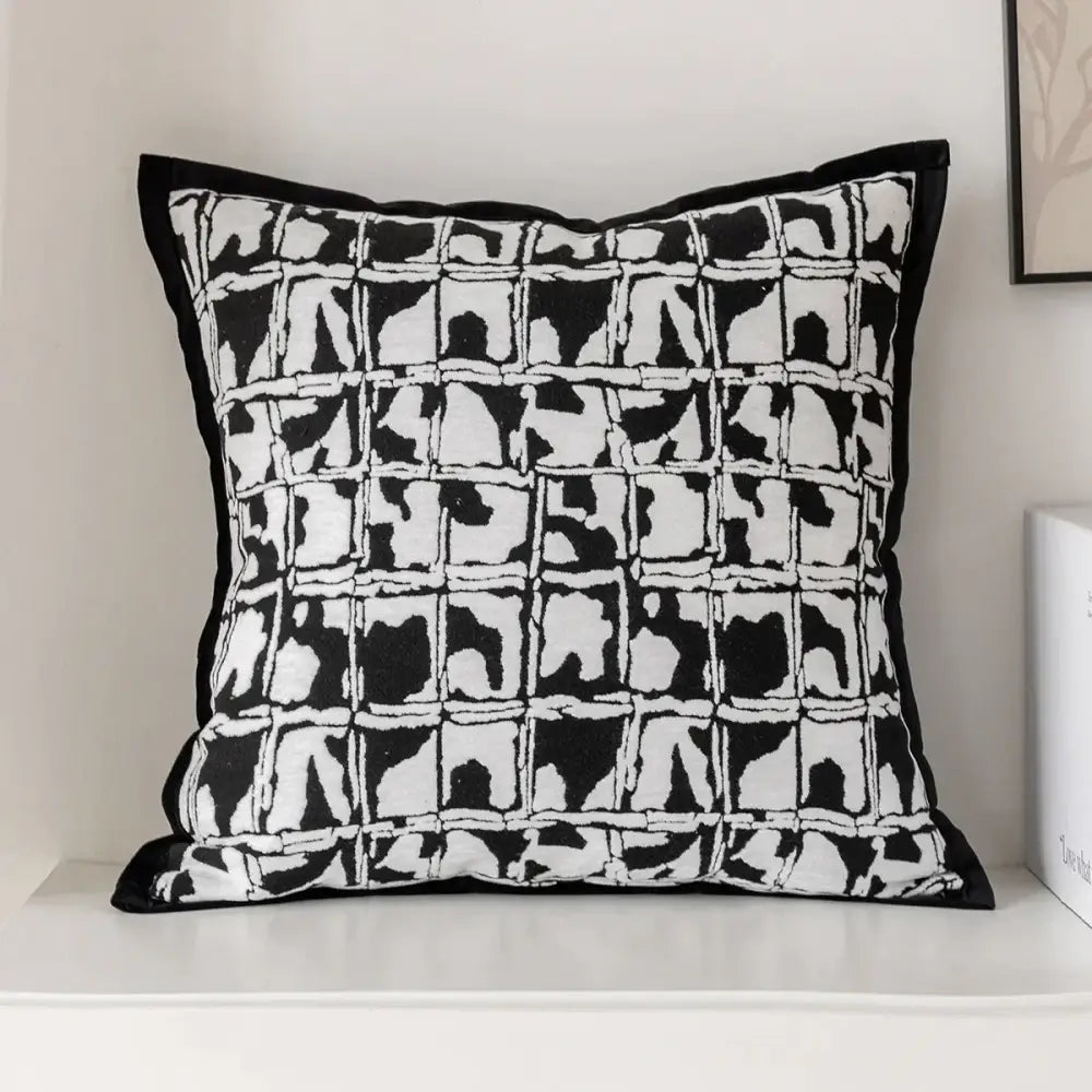 Black White Pillow Cover