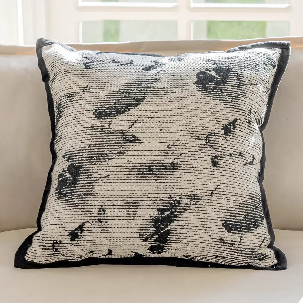 Black White Pillow Cover