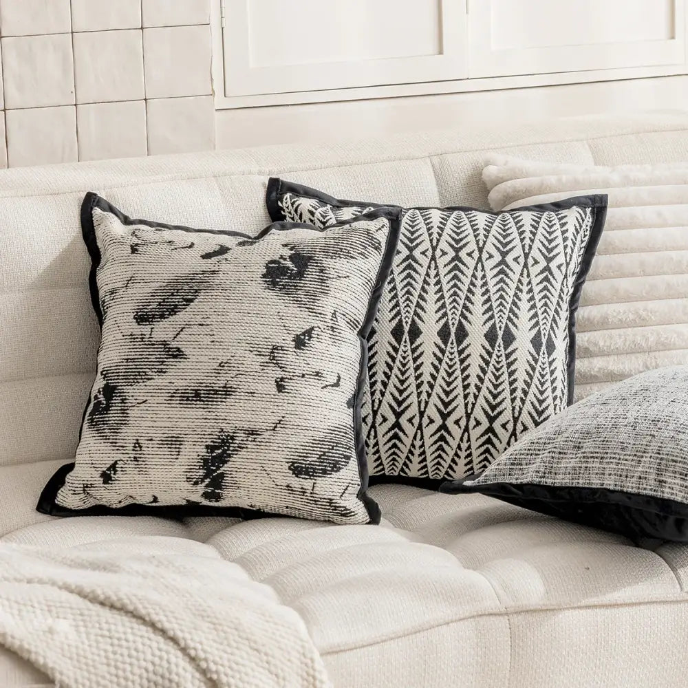 Black White Pillow Cover
