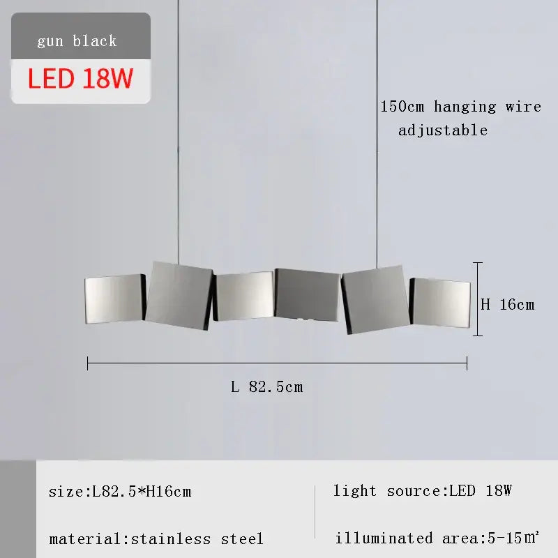 Bronze Geometric Pendant Light Adjustable 125cm