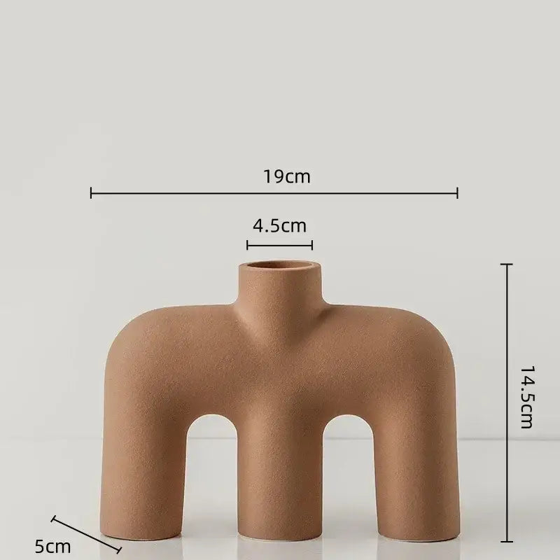 Yellow Terracotta Ceramic Vase