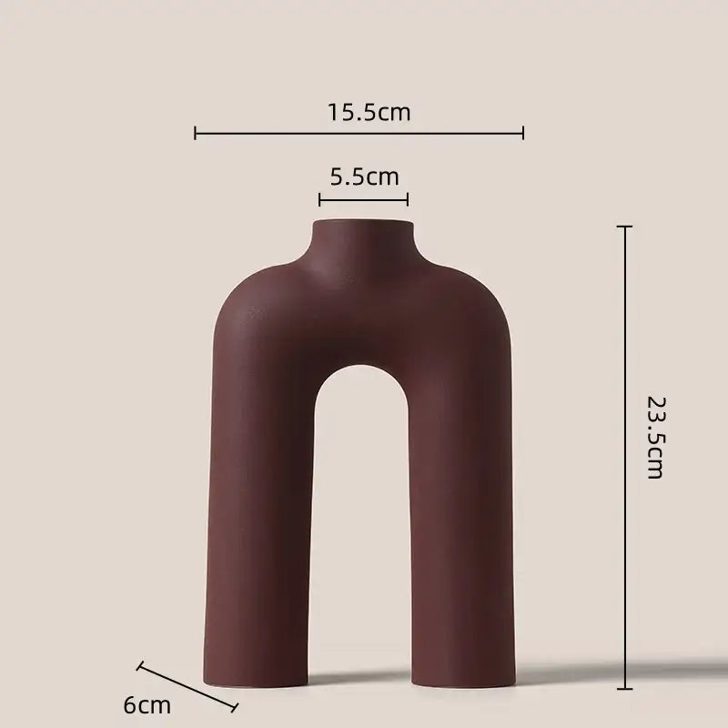 Yellow Terracotta Ceramic Vase