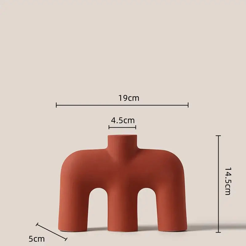 Yellow Terracotta Ceramic Vase