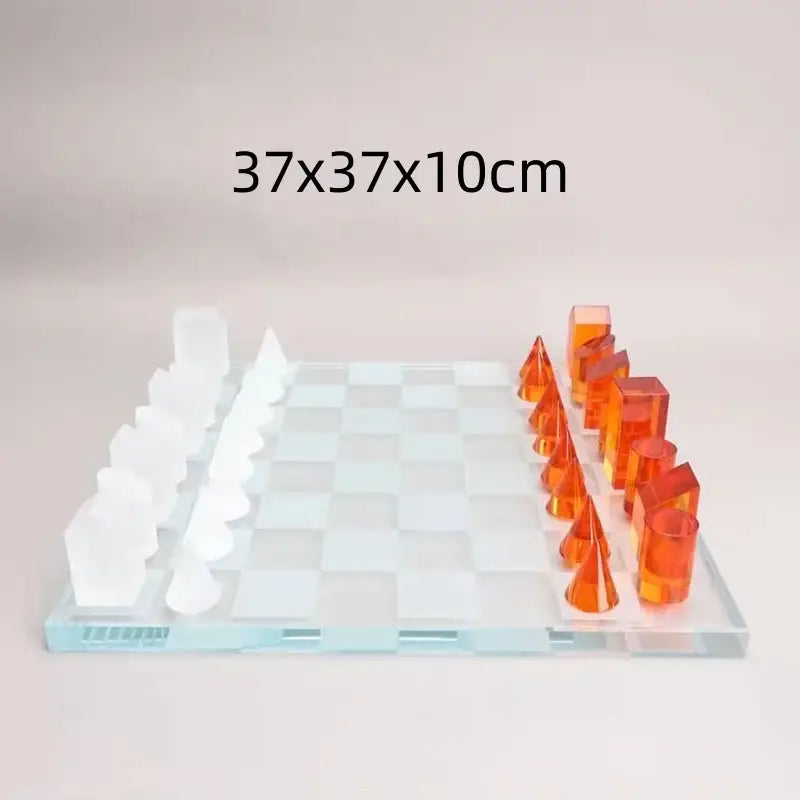 Crystal Chess Set Decor