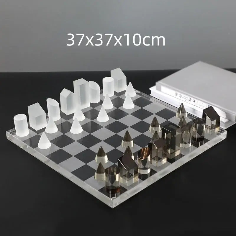 Crystal Chess Set Decor