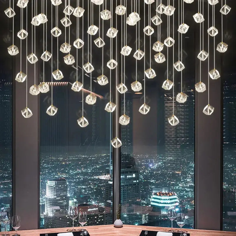 Crystal Staircase Chandelier