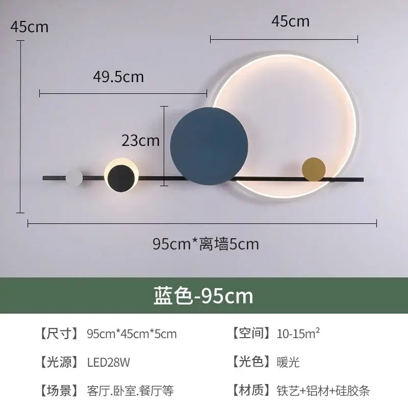 Blue LED Wall Sconce