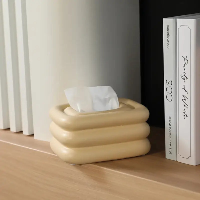 Chrome Fringe Tissue Box