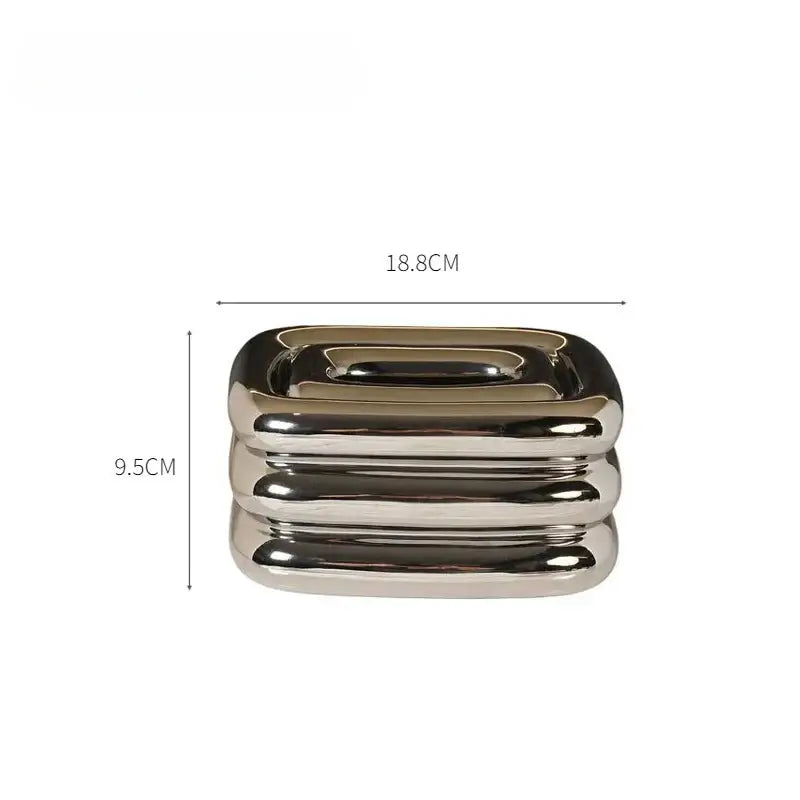 Chrome Fringe Tissue Box