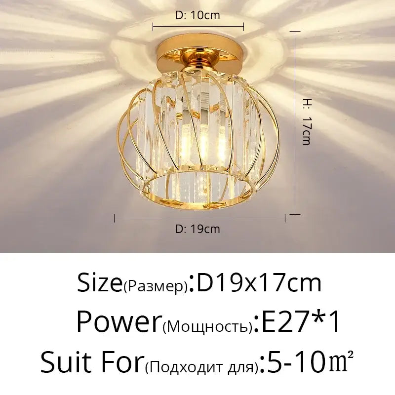 Crystal Glass LED Chandelier