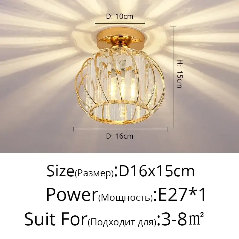 Crystal Glass LED Chandelier
