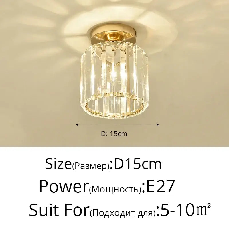 Crystal Glass LED Chandelier