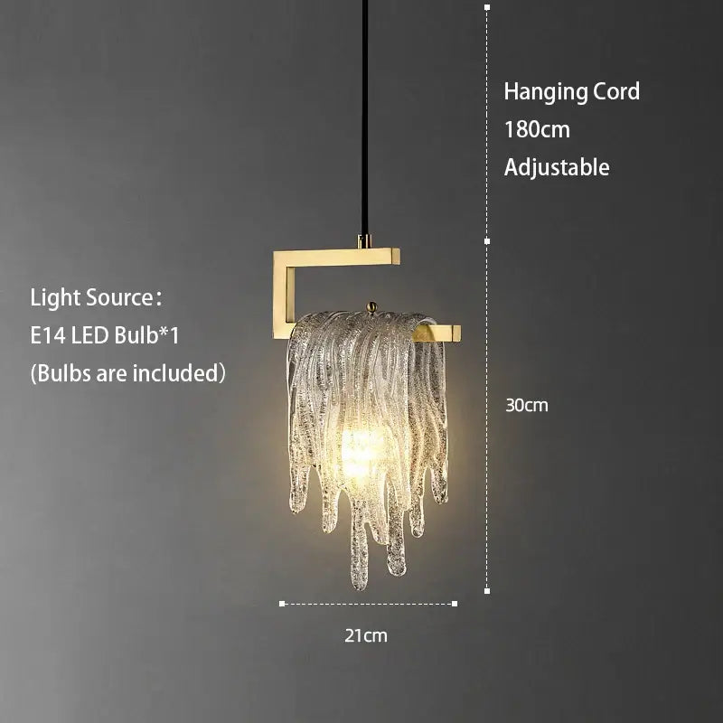 Crystal LED Ceiling Chandelier For Bedroom Retreat