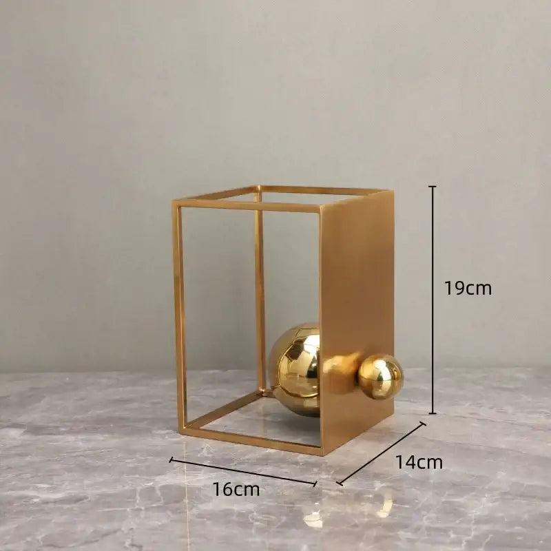 Gold Frame Decorative Sculpture