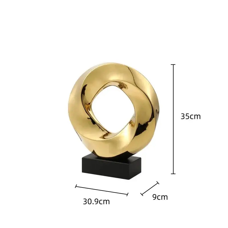 Gold Hollowed Sculpture Decor