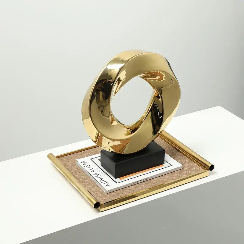 Gold Hollowed Sculpture Decor