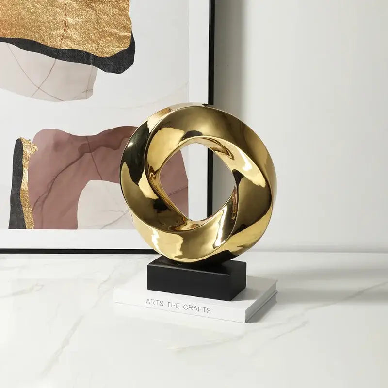 Gold Hollowed Sculpture Decor