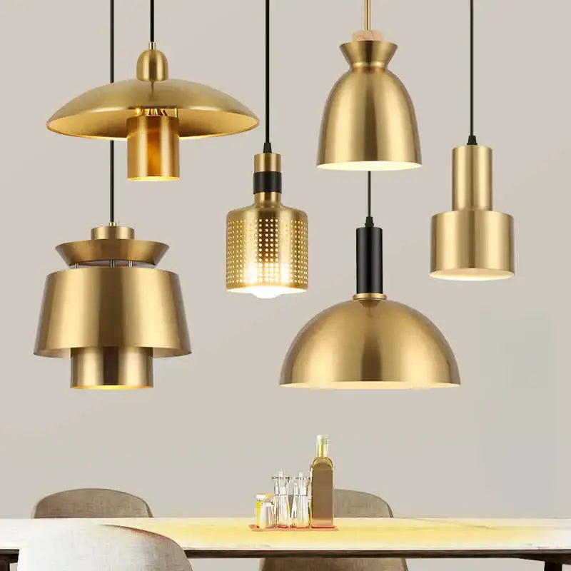 Gold Nordic Geometric Chandelier