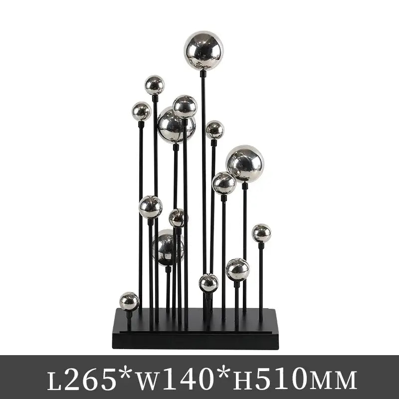 Golden Ball Metal Sculpture