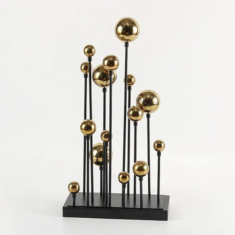 Golden Ball Metal Sculpture