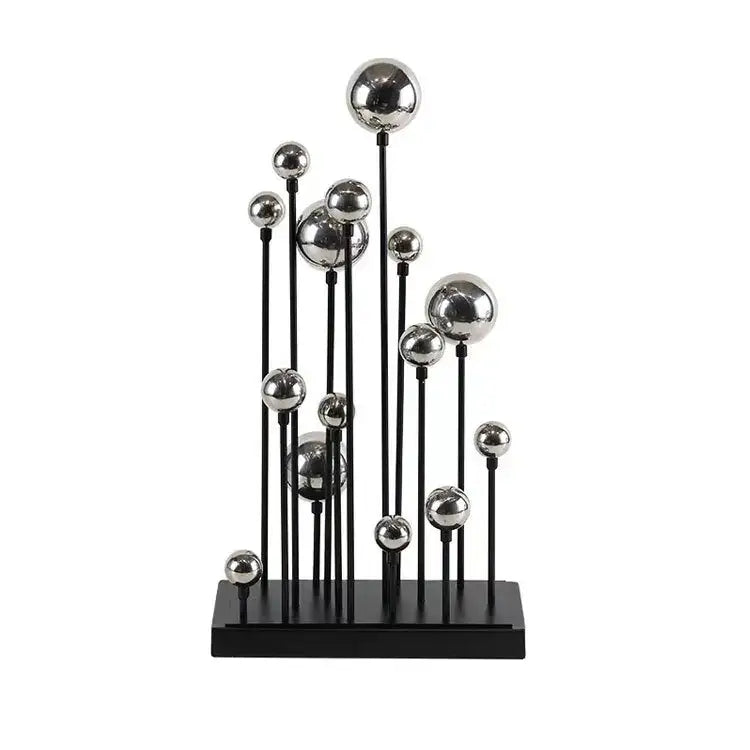 Gold Geometric Ball Sculpture