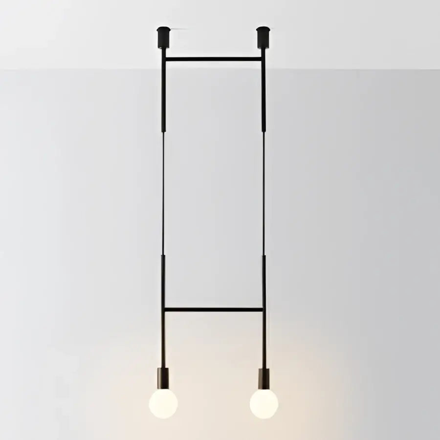 Brass Black Geometric Iron Pendant Light