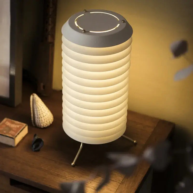 White Gray Table Lamp