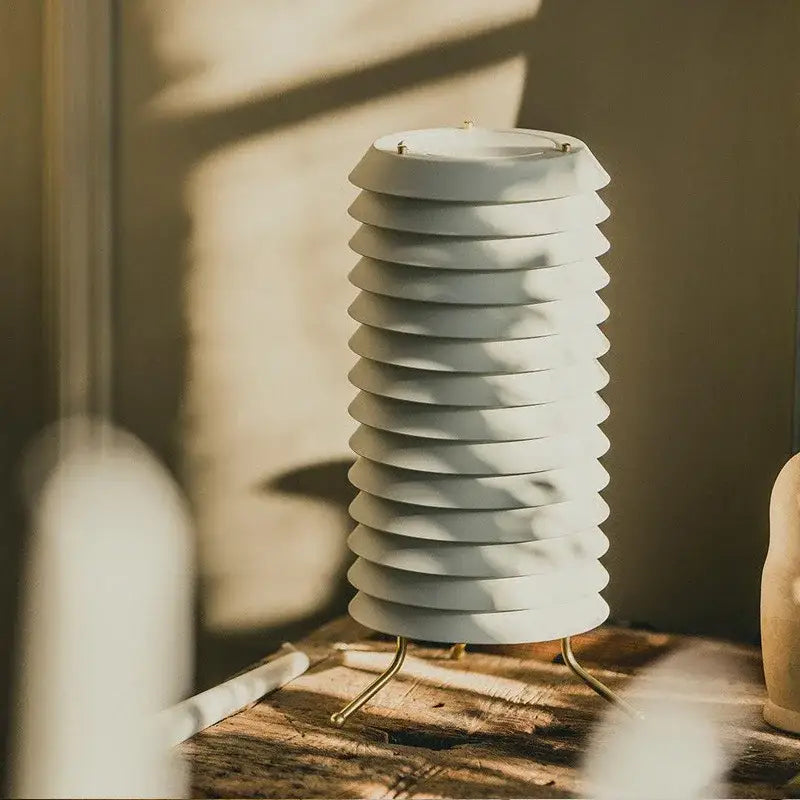 White Gray Table Lamp