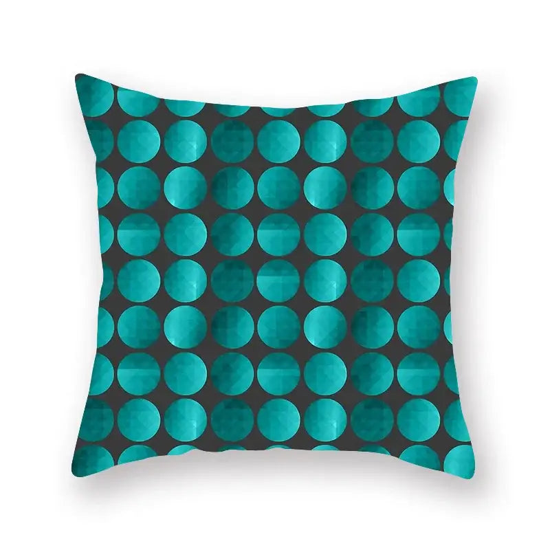 Teal Leaf Pillowcase